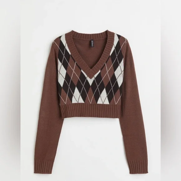 Forever 21 Skirt and Sweater Set - Brown/Black/White, S - Picture 3 of 4